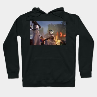 Young drummer performer on a culture festival 2a Hoodie